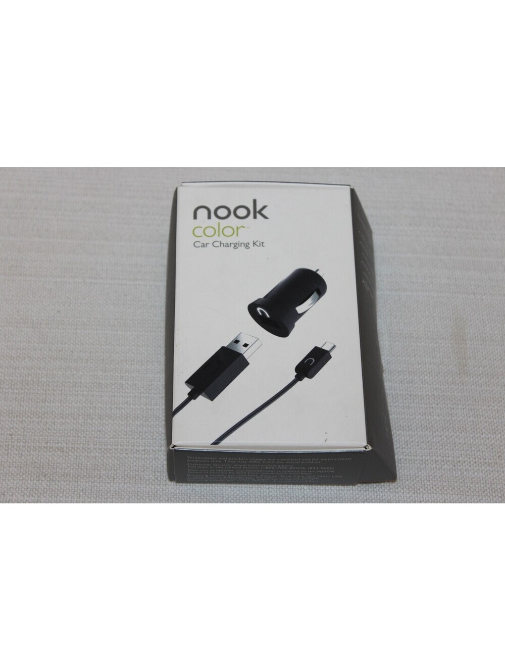 Barnes and Noble NOOK Color Car Charging Kit OEM Charger and USB Cable
